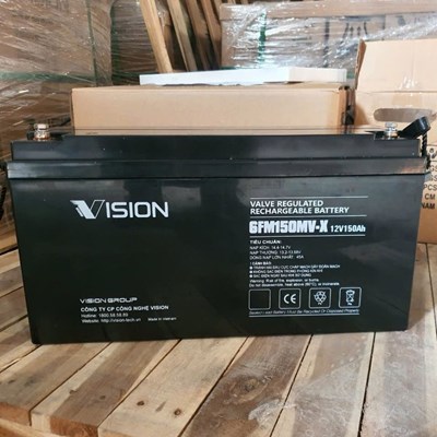 Ắc quy khô kín khí Vision AGM 12V, 150Ah 6FM150MV-X