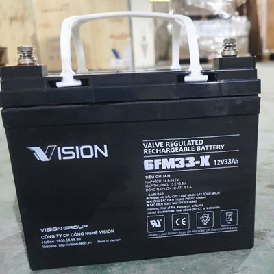 Ắc quy Vision AGM 12V, 33Ah 6FM33-X